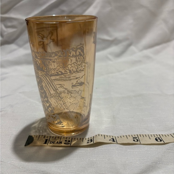 Vintage Amber Glass Tumbler - Picture 3 of 7